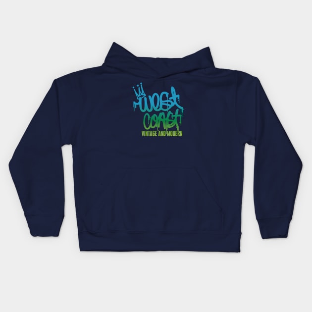 West Coast Vintage & Modern Kids Hoodie by West Coast Vintage & Modern